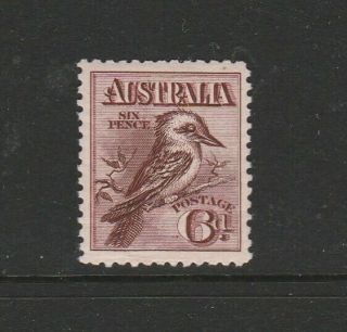 Australia 1913 6d Kookaburra Mm Sg 19,  See Note
