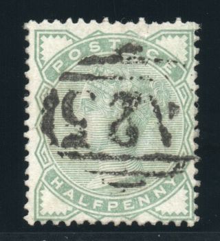 QV Sg 165 / Sg Z90 abroad - 1/2d green with A25 cancel of Malta. 3