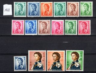Hong Kong 1962 - 1973 China Qeii Definitive Short Set To $10.  00 Mh Stamps M/m