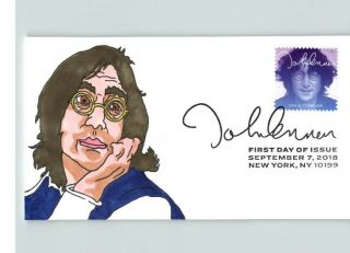 John Lennon,  Hand Painted 1 Of 1 Made,  The Beatles Rock 