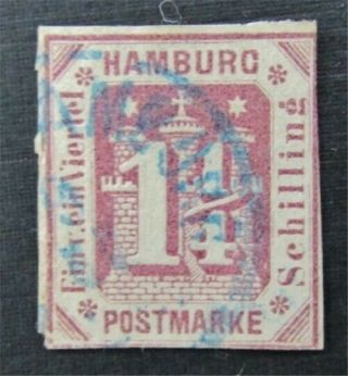 Nystamps German States Hamburg Stamp 24a $73