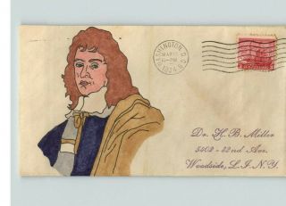 Maryland Tercentenary,  1 Of 1 Hand Painted 1934 First Day Of Issue