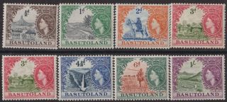 B324) Basutoland.  1954/58.  Mm.  Sg 43 To 49 Set To 1/ - Local Views Royalty C£28,