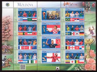 Moldova 2018 Football Fifa World Cup In Russia Sheetlet Mnh Only 55 Pcs