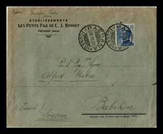 Dr Jim Stamps Paesana Italy Tied Postal History Backstamp European Size Cover