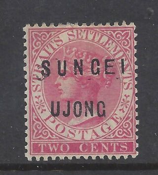 Malaya Sungei Ujong,  1881 2c Overprint,  Scott 15 No Gum,  Scv $140