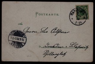 South West Africa (germany Col. ) Card 4.  6.  93 Hamburg