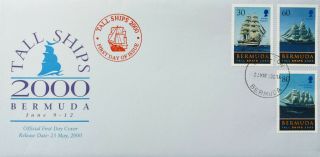 Bermuda Stamps,  First Day Cover - Tall Ships 2000 - Dated 23/5/2000