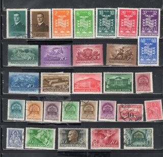 Hungary Magyar Poste Europe Stamps & Hinged Some Sets Lot 550