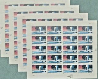 Four X 20 = 80 National World War Ii Memorial 37¢ Us Ps Postage Stamps Sc 3862