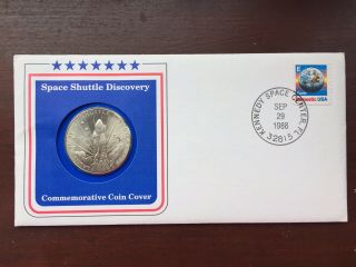 Usa 1988 Space Shuttle Discovery Commemorative Coin Cover