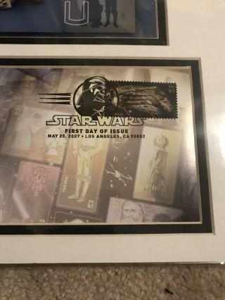 FDOI USPS Star Wars 30th Anniversary C - 3PO R2D2 Poster 1st Day Issue WITH STAMPS 3