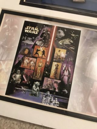 FDOI USPS Star Wars 30th Anniversary C - 3PO R2D2 Poster 1st Day Issue WITH STAMPS 4