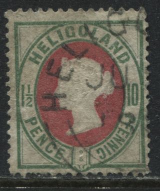 Heligoland Qv 1875 10 Pfennigs