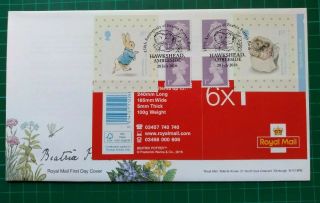 2016 Beatrix Potter Retail Booklet With Warne Cover Attached Fdc