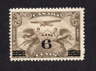 Canada C3 6 Cent On 5 Cent Brown Olive Air Mail Issue Mnh