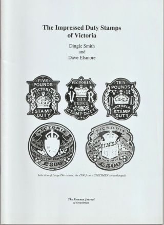 Australia,  Impressed Duty Stamps Of Victoria,  Revenue Stamps,  Fiscals