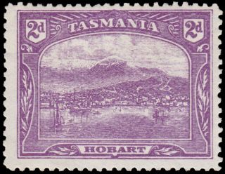 Tasmania Scott 97,  Perf.  12.  5 (1902 - 03) Lh Vf,  Cv $14.  00 M