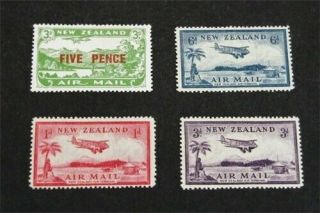 Nystamps British Zealand Stamp C4//c8 Og H $38