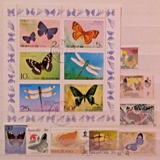 Butterflies & Insects Educational School Mini Sheet & Thematic Stamps 02051118