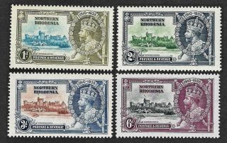 Northern Rhodesia 1935 George V Silver Jubilee Set Of 4 - Unmounted Mnh Um
