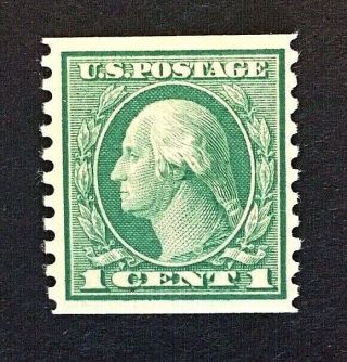 Us Stamps,  Scott 452 1c 1914 Vert Coil,  M/nh Vf/xf.  Great Balance.  Rich Color.