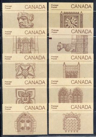 Canada Booklets 1985 (rolland) Complete Mnh L P2017