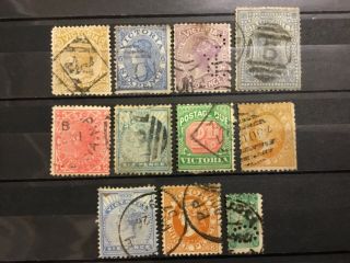Old Stamps Victoria X 11