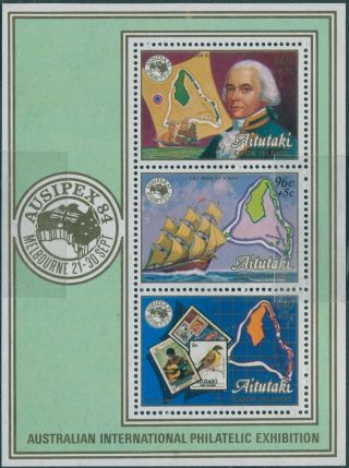 Aitutaki 1984 Sg507 Ausipex Stamp Exhibition Ms Mnh