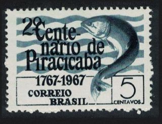 Brazil Fish Bicentenary Of Piracicaba 1v Mnh Sg 1181
