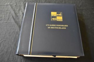 Germany Mnh Locomotive Thematics In Commemorative Album,  99p Start