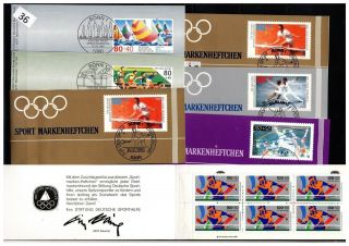 == Germany - Mnh - 7 Booklets - Olympics,  Table Tennis