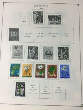Treasure Coast Tcstamps 27,  Pages Of Old Yugoslavia Postage Stamps 28