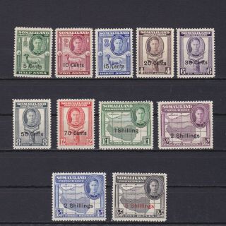 Somaliland 1951,  Sg 125 - 135,  Cv £55,  Animals,  Mh