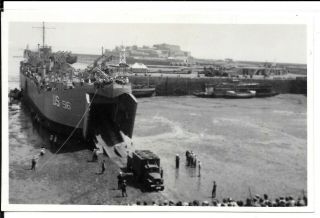 Gb Guernsey Wwii 1945 Photograph Landing Scene