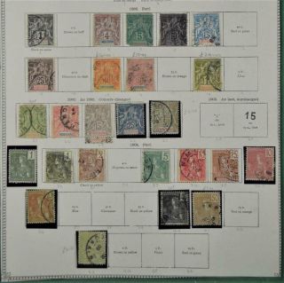 Indo China Stamps Selection Of Issues On 2 Pages (w34)