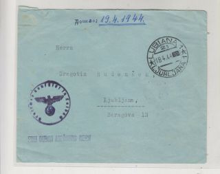 Slovenia,  Ww Ii,  Germany,  Italy Ljubljana 1944 Official Cover