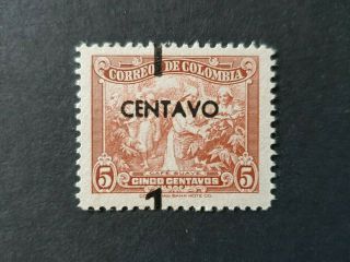 1944 Colombia Latin America 1 Centavo With Error Vf Mlh B228.  19 Start 0.  99$