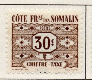 Somali Coast 1947 Early Issue Fine Hinged 30c.  193366