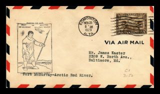 Dr Jim Stamps Fort Mcmurray Arctic Red River Airmail First Flight Canada Cover