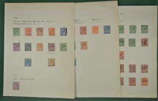 Gb Stamps George V 1924 Issues Watermarks Shades Printings On 9 Pages (c11)