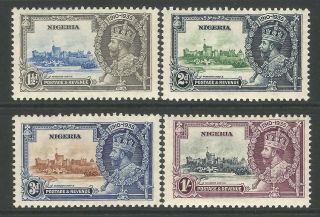 Nigeria 1935 Kgv Silver Jubilee Set Of Stamps Unmounted