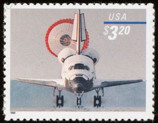 Us Stamp 1998 $3.  20 Space Shuttle Landing Stamp 3261
