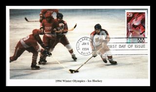 Dr Jim Stamps Us Ice Hockey Winter Olympics First Day Cover Mystic Stamp Company