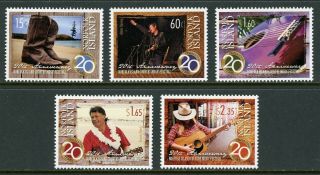 Norfolk Island Scott 1060 - 1064 Mnh Country Music Festival Cv$12,