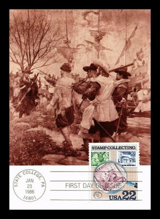 Dr Jim Stamps Us Swedish Finnish Settlers Stamp Collecting Fdc Maximum Card