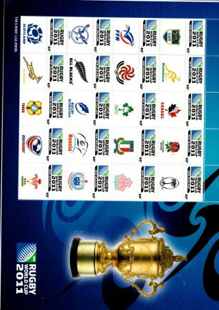 A Fantastic Zealand Rugby World Cup 2011 Sheet