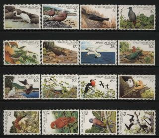 Christmas Island 1982 Birds Set Unmounted