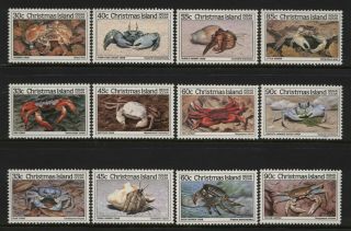 Christmas Island Crab Stamps Series 1 - 3 Unmounted