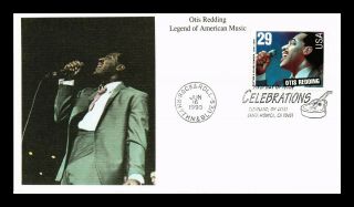 Dr Jim Stamps Us Otis Redding American Music Legend First Day Cover Mystic